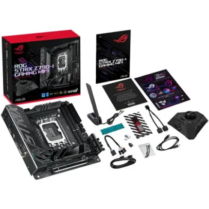 ROG STRIX Z790-I GAMING WIFI-AE Mini-ITX DDR5 Motherboard, LGA1700 intel 13th Gen, Z790 Chipset, 64GB RAM, 2.5Gb Ethernet, Wifi 6E, 90MB1CM0-M0EAY0