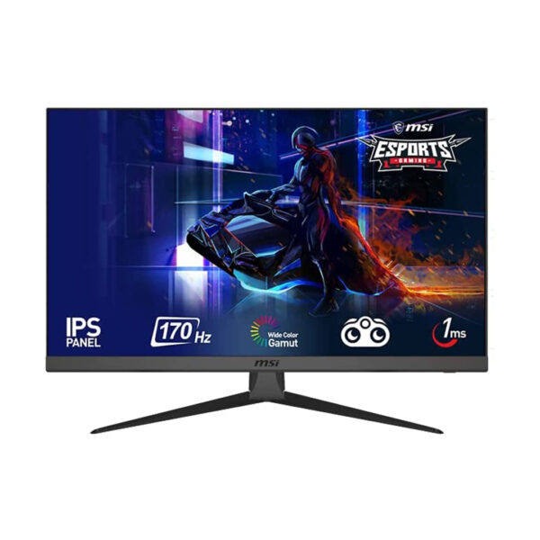 MSI G2722 27 Inch FHD Gaming Monitor - 1920 x 1080 IPS Panel, 170 Hz / 1ms, 101.91% sRGB Colour Gamut/FreeSync Premium- DP 1.2a, HDMI1.4b CEC (CB5T632A00754)