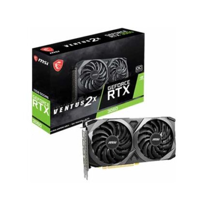 MSI RTX 3060 Ventus 2X OC - 192-bit 12GB GDDR6, Graphics Card (Non LHR)
