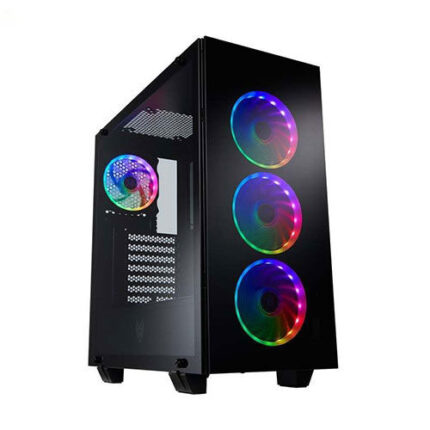 FSP ATX Mid Tower Case, Tempered Glass Panels And 4 ARGB Fans | CMT510 Plus