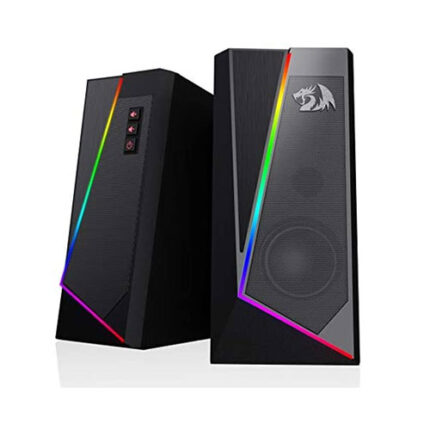 Redragon GS520 Anvil RGB Desktop Speakers, 2.0 Channel PC Computer Stereo Speaker with 6 Colorful LED Modes | Anvil GS520